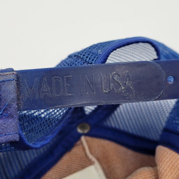 Geocel Water Shield Mesh Baseball Blue White Scrambled Eggs Snapback Hat Cap USA - Picture 9 of 10